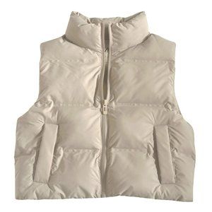 Zara Cream Puffer Vest
